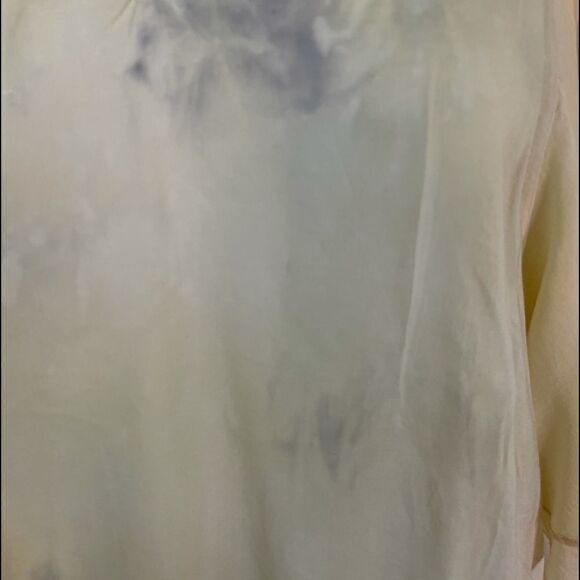 YOUNG FABULOUS & BROKE Flutter Sleeves Tie Dye Top.Size M - Picture 11 of 13